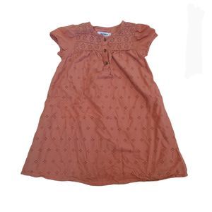 Old Navy Girls Peach Eyelet Dress 4T